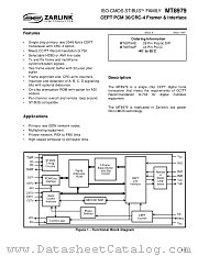 MT8979 datasheet pdf Zarlink Semiconductor