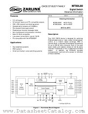 MT89L80 datasheet pdf Zarlink Semiconductor