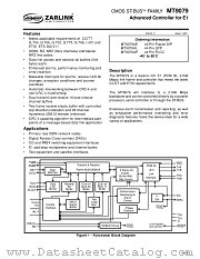 MT9079 datasheet pdf Zarlink Semiconductor