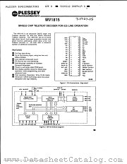 MV1815 datasheet pdf Zarlink Semiconductor