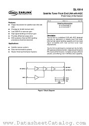 SL1914 datasheet pdf Zarlink Semiconductor