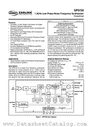 SP5730 datasheet pdf Zarlink Semiconductor