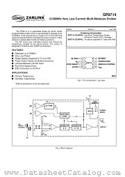SP8714 datasheet pdf Zarlink Semiconductor