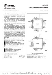 SP8858 datasheet pdf Zarlink Semiconductor
