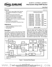 ZL49011 datasheet pdf Zarlink Semiconductor