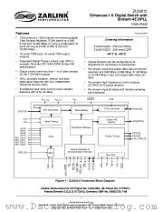 ZL50015 datasheet pdf Zarlink Semiconductor