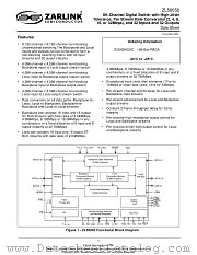 ZL50050 datasheet pdf Zarlink Semiconductor