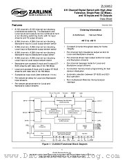 ZL50052 datasheet pdf Zarlink Semiconductor