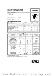 FMMT458 datasheet pdf Zetex Semiconductors
