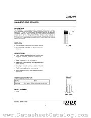 ZMZ20M datasheet pdf Zetex Semiconductors