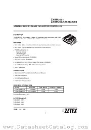 ZXBM2002 datasheet pdf Zetex Semiconductors