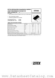 FZT855 datasheet pdf Zetex Semiconductors