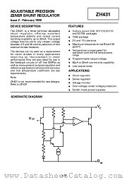 ZH431G01 datasheet pdf Zetex Semiconductors