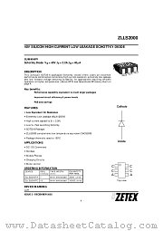 ZLLS2000 datasheet pdf Zetex Semiconductors