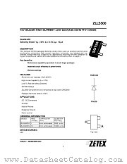 ZLLS500 datasheet pdf Zetex Semiconductors