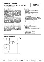 ZREF12Z datasheet pdf Zetex Semiconductors