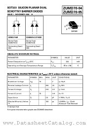 ZUMD70-05 datasheet pdf Zetex Semiconductors