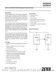 ZXCM209T datasheet pdf Zetex Semiconductors