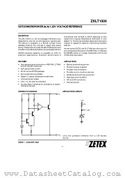 ZXLT1004 datasheet pdf Zetex Semiconductors