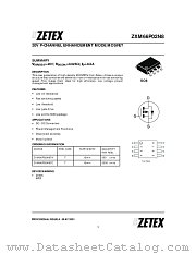 ZXM66P02N8 datasheet pdf Zetex Semiconductors