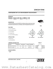 ZXMC3A17DN8 datasheet pdf Zetex Semiconductors