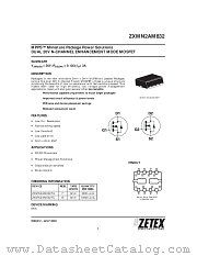 ZXMN2AM832 datasheet pdf Zetex Semiconductors