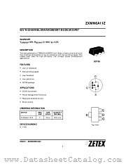 ZXMN6A11Z datasheet pdf Zetex Semiconductors