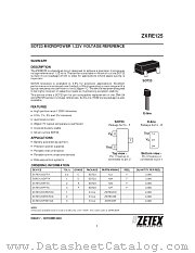 ZXRE125 datasheet pdf Zetex Semiconductors
