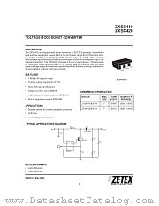 ZXSC420 datasheet pdf Zetex Semiconductors