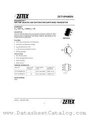 ZXT13P40DE6 datasheet pdf Zetex Semiconductors
