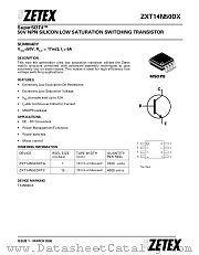 ZXT14N50DX datasheet pdf Zetex Semiconductors
