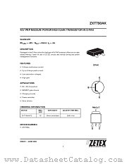 ZXT790AK datasheet pdf Zetex Semiconductors