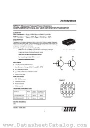 ZXTDB2M832 datasheet pdf Zetex Semiconductors