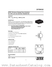 ZXTEM322 datasheet pdf Zetex Semiconductors