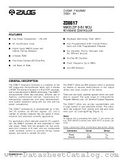 Z08617 datasheet pdf Zilog