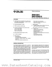 Z84C01310 datasheet pdf Zilog