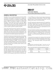 Z86127 datasheet pdf Zilog
