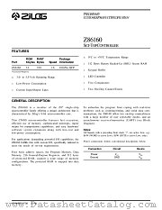 Z86160 datasheet pdf Zilog