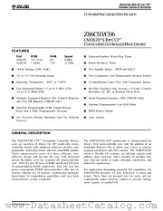Z86C03 datasheet pdf Zilog