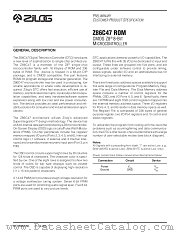 Z86C47 datasheet pdf Zilog