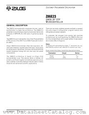 Z86E23 datasheet pdf Zilog