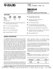 Z86L33 datasheet pdf Zilog