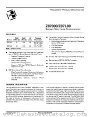 Z87000 datasheet pdf Zilog
