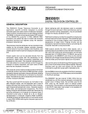 Z89300 datasheet pdf Zilog