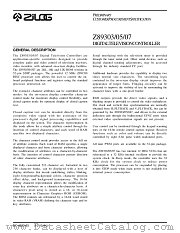 Z89303 datasheet pdf Zilog