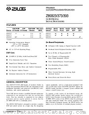 Z89323 datasheet pdf Zilog