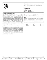 Z89390 datasheet pdf Zilog