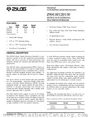 Z90130 datasheet pdf Zilog