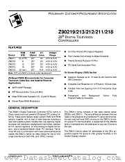 Z90212 datasheet pdf Zilog
