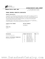 LM137HVH/883 datasheet pdf National Semiconductor
